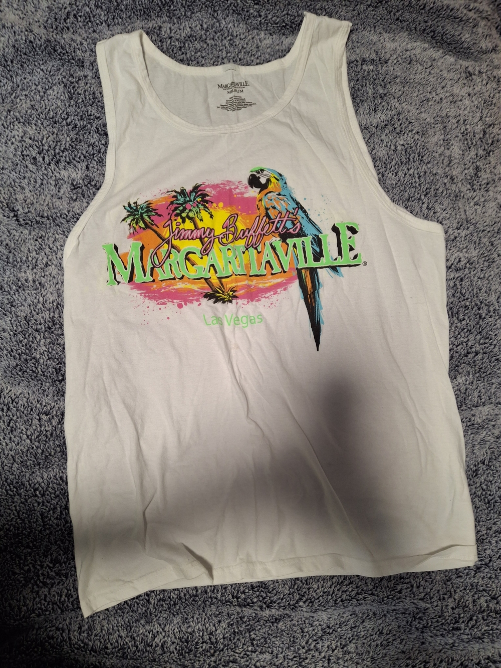 Jimmy Buffett's Margaritaville Las Vegas White Graphic Tank